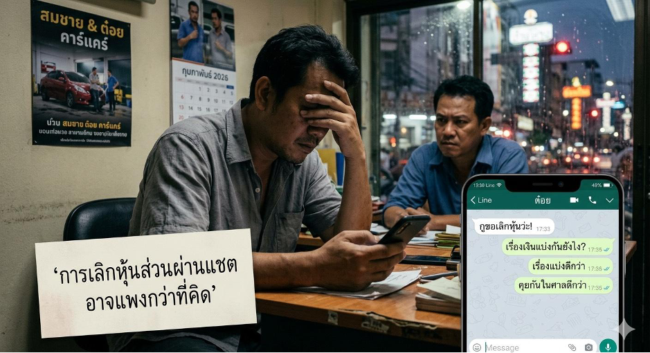 “คดีหุ้นส่วนธุรกิจและการเลิกสัญญาร่วมลงทุน”